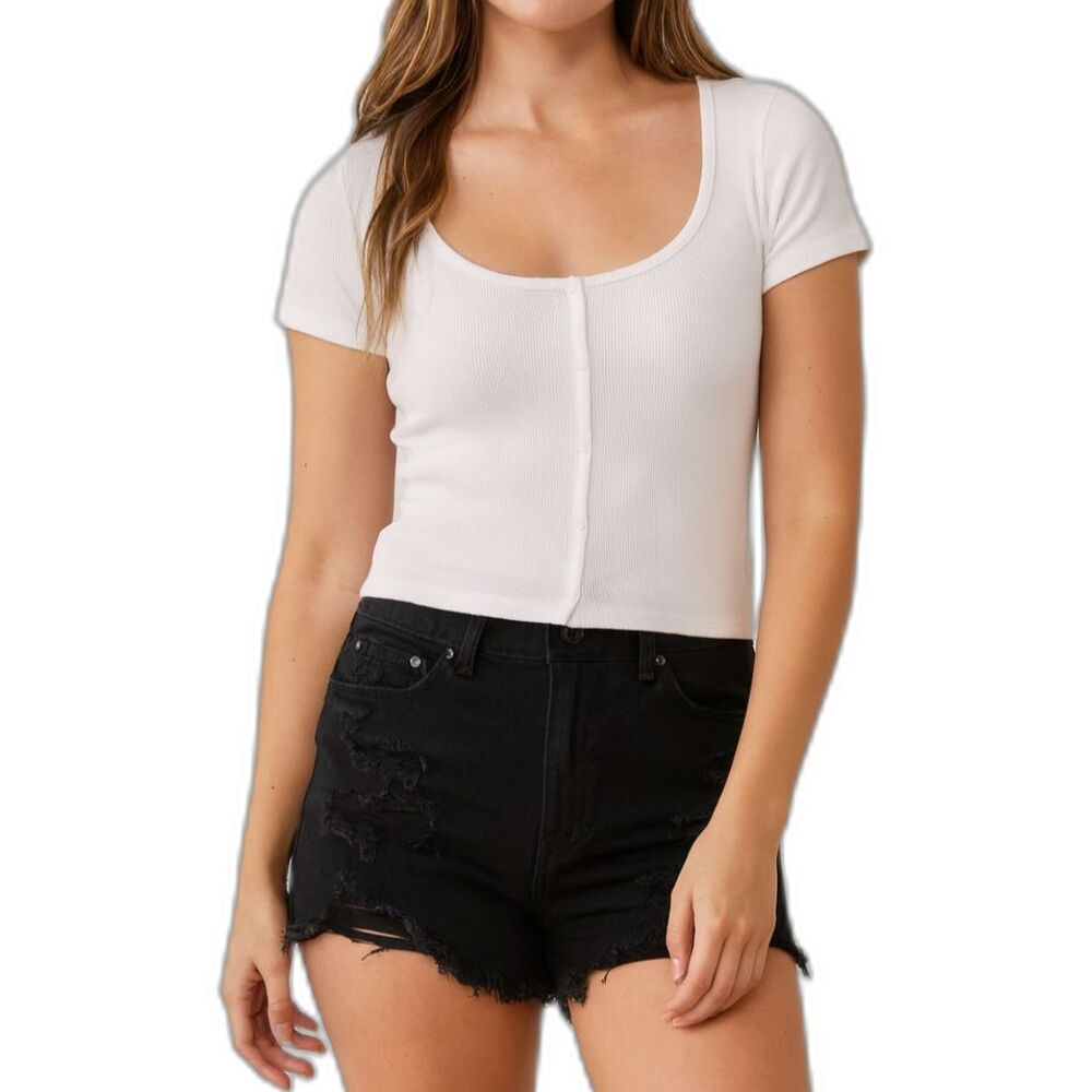 American Eagle Women’s Hi-Rise Festival Denim Shorts | Size 00